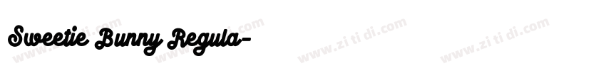 Sweetie Bunny Regula字体转换